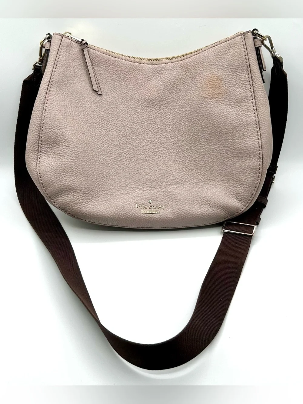 KATE SPADE NEW YORK Pebbled Leather Shoulder Bag .